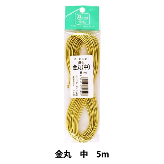 Elastic cord "The circleElastic cord Kanamaru (middle) 5m 2-040] YUSHIN play heart