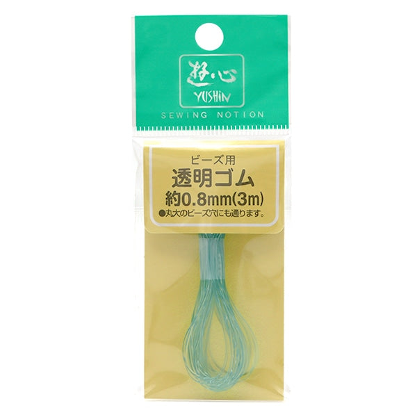 Gummi "transparente Farbe Gummi-Kabel Blau 0,8 mm Breite 3m 2-151" Yushin Spiele Herz