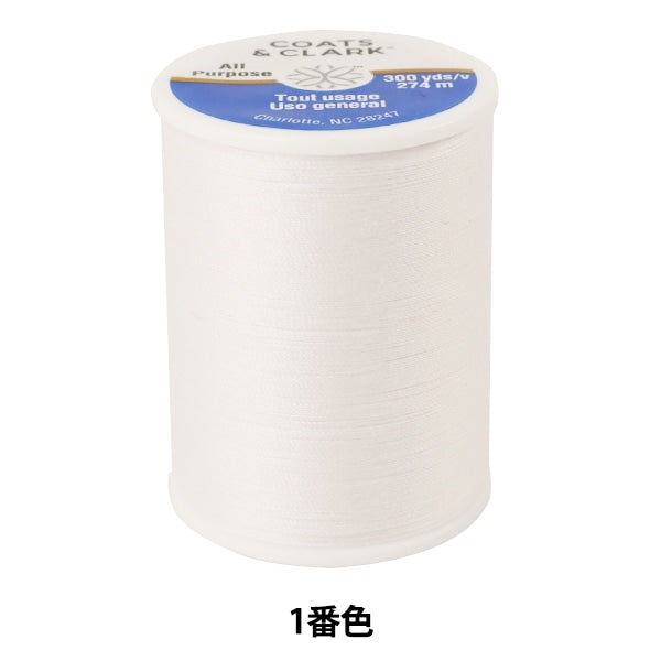 Sewing machine thread "Dual Duty (dual duty) 274m No. 1 color white" DARUMA DARUMA Yokota