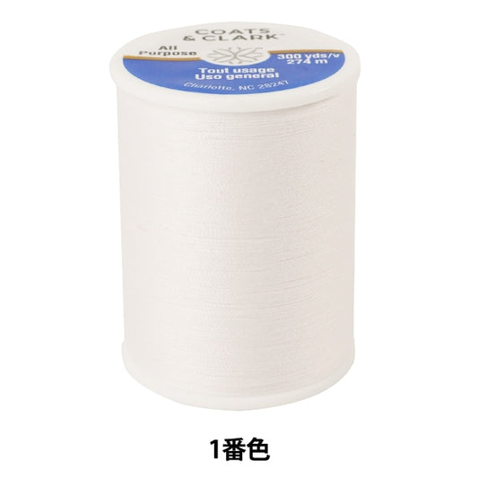 Sewing machine thread "Dual Duty (dual duty) 274m No. 1 color white" DARUMA DARUMA Yokota