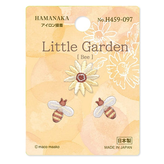 ワッペン 『Little Garden (リトルガーデン) Bee H459-097』 Hamanaka ハマナカ