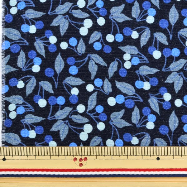 [Aus 5] Stoff "Liberty Liberty Print Nylon Ochse Cherry Drop Blau 36302124-20ct" Liberty Japan Liberty Japan