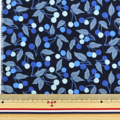 [Aus 5] Stoff "Liberty Liberty Print Nylon Ochse Cherry Drop Blue 36302124-20ct" Liberty Japan