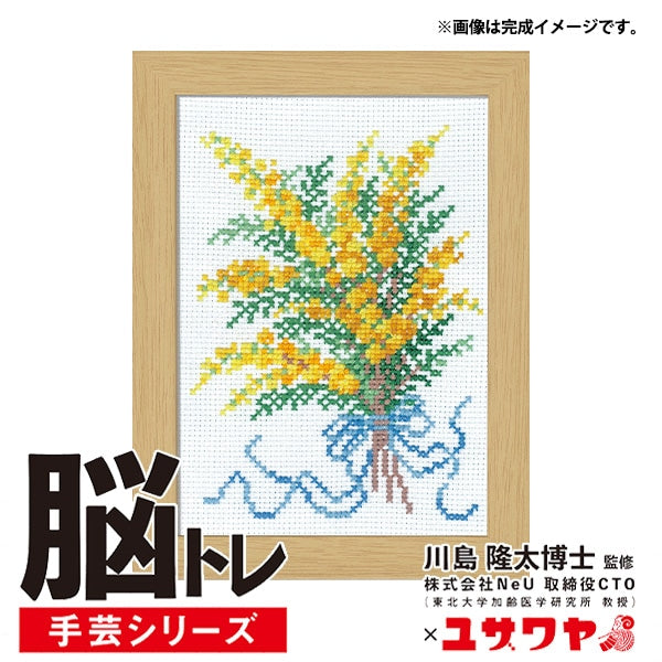 刺繡試劑盒“腦訓練手工藝跨針痕含Mimosa yn-7”