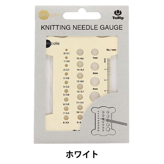 Knitting equipment "Ame needle gauge thread white AC-054" TULIP tulip