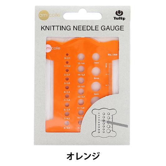 Knitting supplies "Ame needle gauge thread-rolled orange AC-055" TULIP tulip