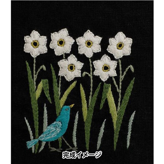 Kit de broderie "Motif Macabaris 12 mois et Kotori début de printemps kaori février JPT40" DMC Diem Sea