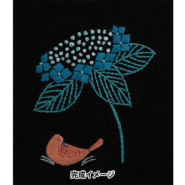 Kit de broderie "Motif Macabaris 12 mois et Kotori Hortengea et Vérinons June JPT44" DMC DMSI