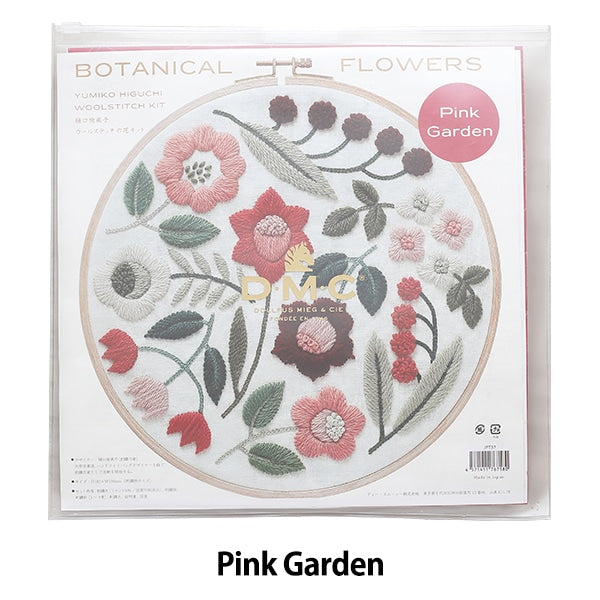 Kit di ricamo "Yumiko Higuchi Pink Garden Pink Garden JTP37" Dieta DMC