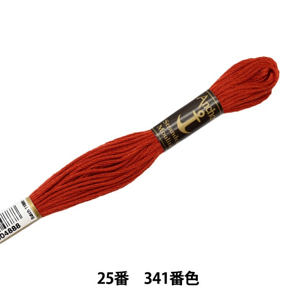 Fil de broderie "Anchor (ancre) 25e thread de broderie 341 Couleur"