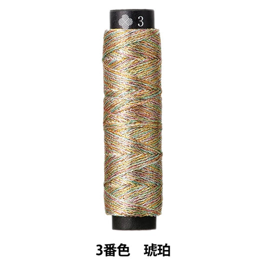 Embroidery thread "Nishikiito Lame 3rd Color Amber" LECIEN Lecien COSMO Cosmo