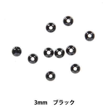 Handicraft parts "BeadsA 3mm Black H430-104-3] Hamanaka