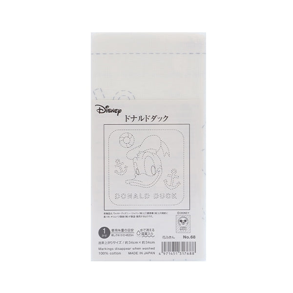 Tissu de broderie "Série de personnages Disney Hanabin Donald Duck White 68" Olympus ouimpass