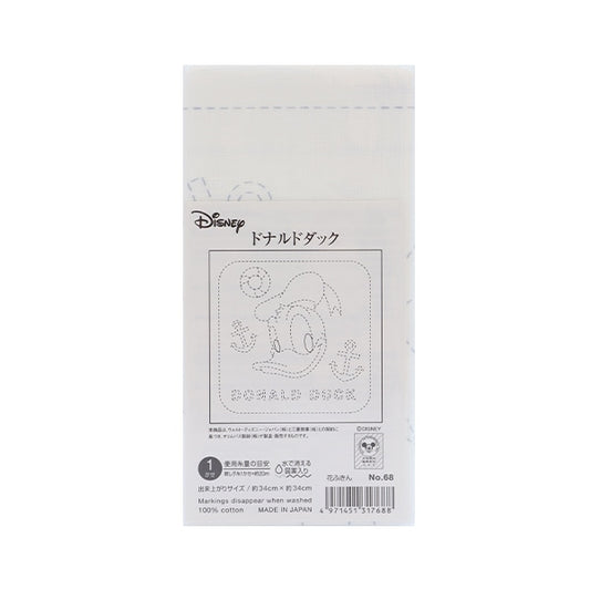 Embroidery Fabric "Disney Character Series Hanabin Donald Duck White 68" Olympus