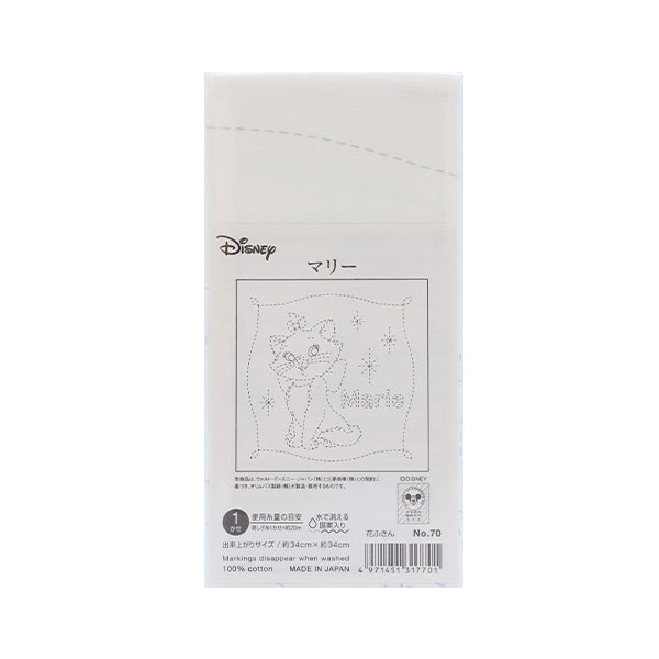 Tissu de broderie "Série de personnages Disney Hanachi Marie White 70" Olympus Olim Pass