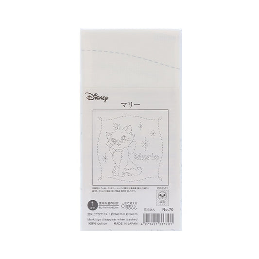 Embroidery Fabric "Disney Character Series Hanafukin Marie White 70" Olympus