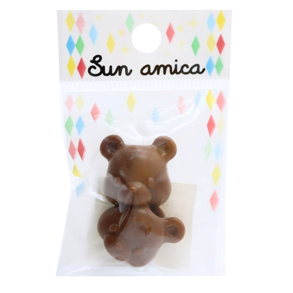 Cord stop "Loop End Kuma Chocolate REB-13"