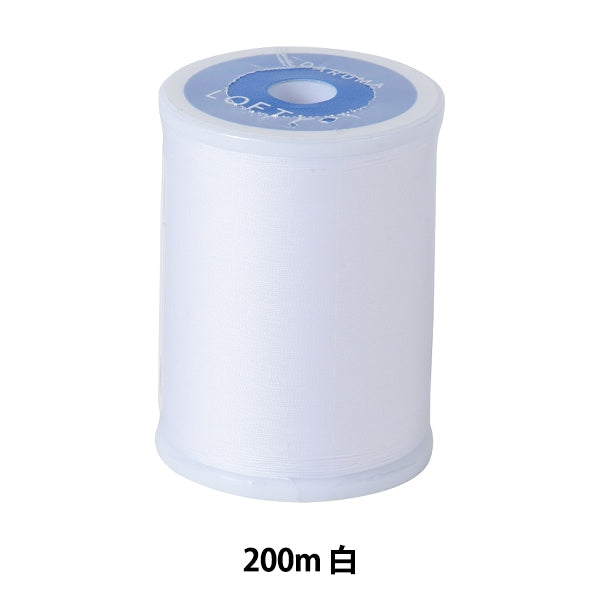 Sewing machine thread 『DARUMARofty #60 200m White] DARUMA DARUMA Yokota