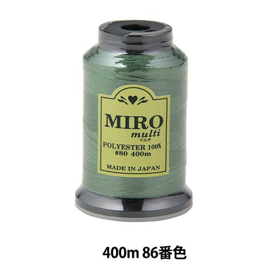 缝纫机线 “ Milo Multi Rock缝纫机线 80th 400m卷86颜色]