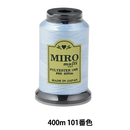 缝纫机线 “ Milo Multi Rock缝纫机线 80th 400m卷101颜色”