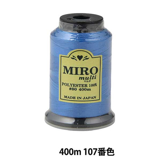 缝纫机线 “ Milo Multi Rock缝纫机线 80th 400m卷107颜色]