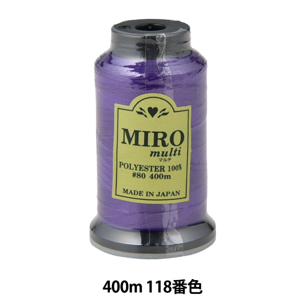 縫紉機線 “ Milo Multi Rock縫紉機線 80th 400m卷118顏色”