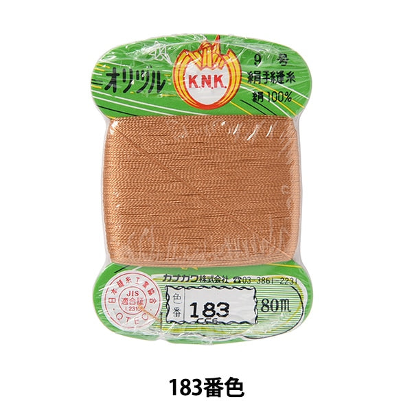 Mano -filo da vedere "Orizuru Ground Sewing Yarn #40m Card Roll 183 Color" Kanagawa