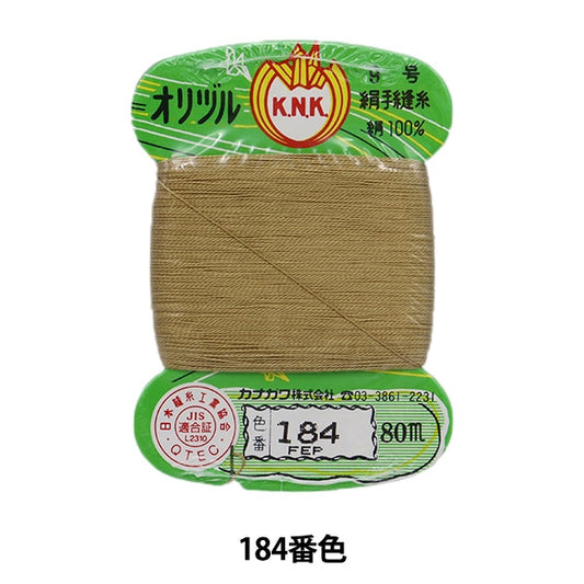 Hand -sewn thread "Orizuru ground sewing thread #40m card roll 184th color" Kanagawa