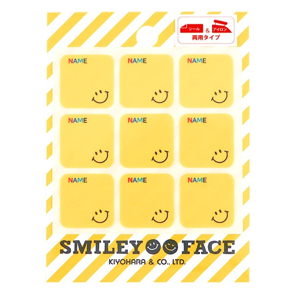 Patch "Seal & Iron Ambos nombre Tag Face Smiley Smiley Smi-21" Kiyohara Kiyohara