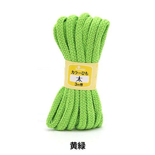 Handicraft higo "Color Himo Yellow Green 26-171" Clover Clover