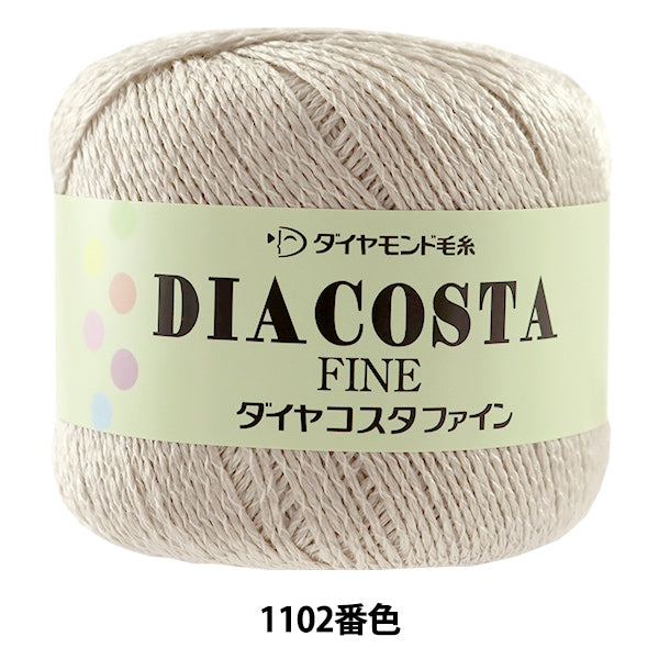 春季 /夏季羊毛“二圆形（Diacosta Fine（Diacosta Fine）1102”钻石钻石