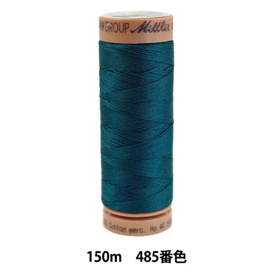 퀼팅을 위해실 "Metler Cotton Art9136 #40 약 150m 485 색상"