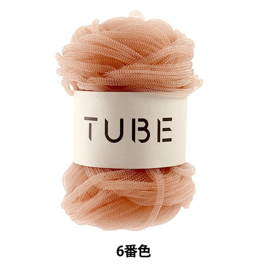 Lana primaverile / estate "tubo (tubo) beige rosa 6 ° colore" daruma dharma yokota