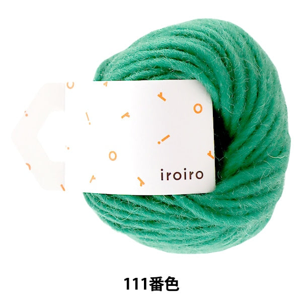 Yarn "IROIRO ROVING (various roving) 111 color emerald" DARUMA DARUMA Yokota