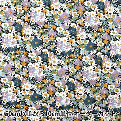 [Da quantità 5] tessuto "Liberty Liberty Print 60/2 Tenjiku Liberty 36300125-BK" Liberty Giappone Liberty Giappone