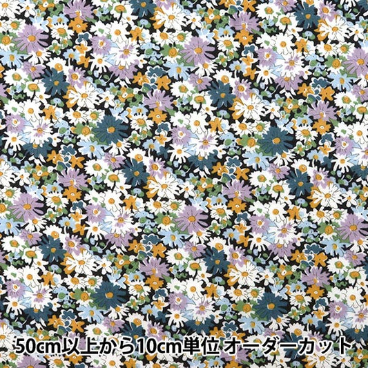 [Aus Menge 5] Fabric "Liberty Liberty Print 60/2 Tenjiku Liberty 36300125-BK" Liberty Japan Liberty Japan