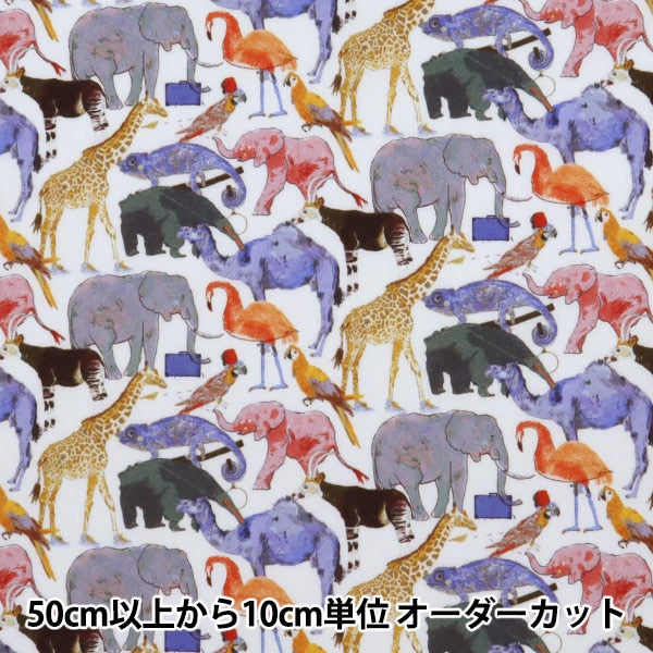 [Aus Menge 5] Stoff "Liberty Liberty Print Tanalone für den Zoo 3634160-Ze" Liberty Japan