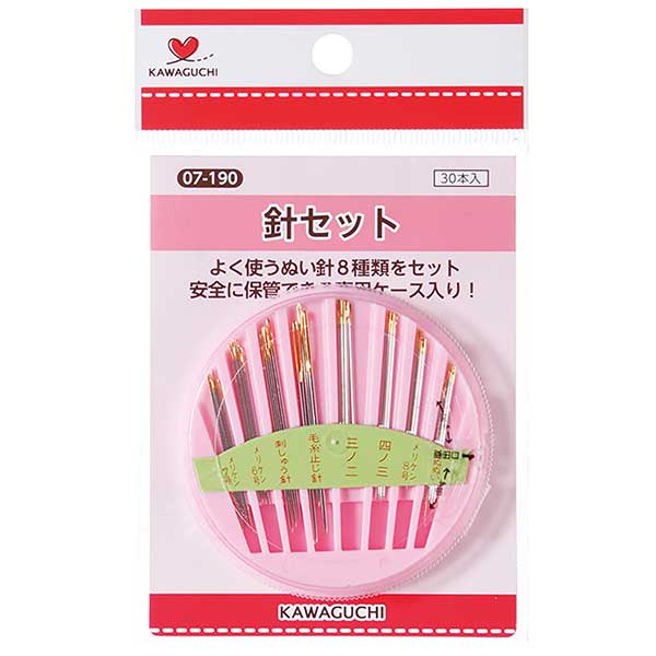 Hand sewing needle "Needle set pack type 30 pieces 07-190" Kawaguchi Kawaguchi Oguchi