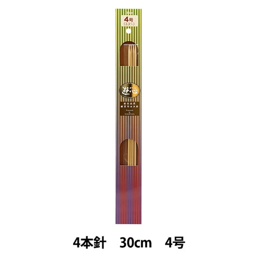 Knitting Needles "Hard bambooKnitting Needles 4 needle 30cm 4] Yushin play heart