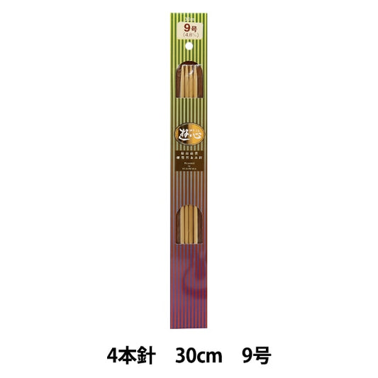 Knitting Needles "Hard bambooKnitting Needles 4 needle 30cm 9] YUSHIN play heart