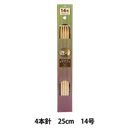 Knitting Needles "Hard bambooKnitting Needles 4 needle 25cm No. 14] Yushin play heart