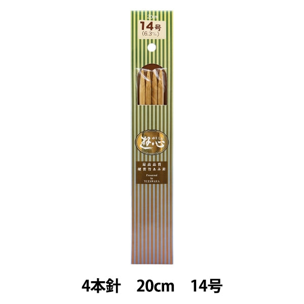 Knitting Needles "Hard bambooKnitting Needles 4 needle 20cm 14 "" YUSHIN play heart