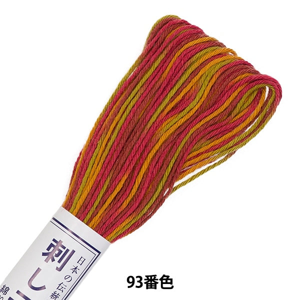 Embroidery thread "SashikoThread 20m Colorful 93 color] Olympus