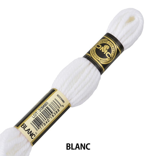 Ricamofilo "Ricamo DMC n. 4filo Lana di arazzo Blanc" DMC Diementsea