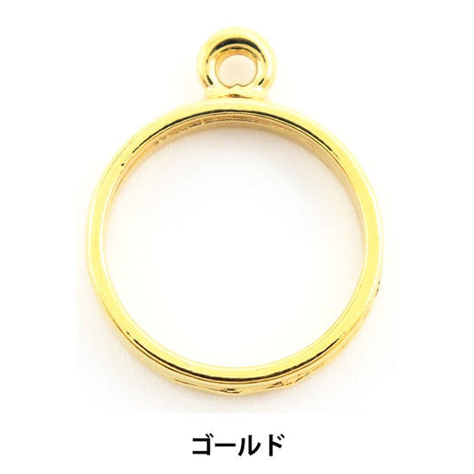 Parti di resina "Frame di resina Round Gold 1 Piece No.102"