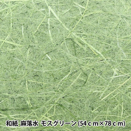 Papier japonais "Asamadi Water Moss Green"