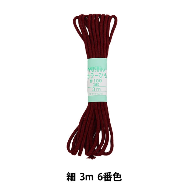 Handicraft Higo "Color String 3m 6th Color" Yushin Play Heart