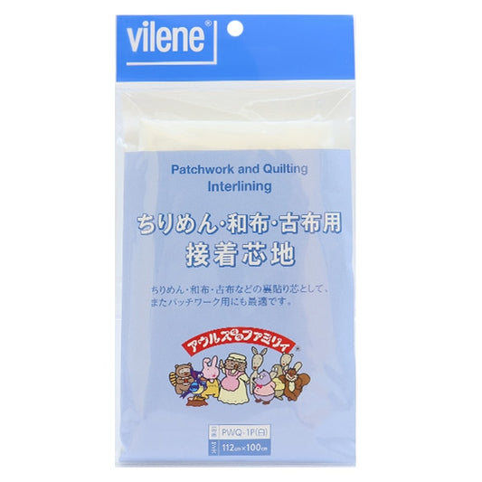 Core adhésif "Ols Mama Family Chirimen / femme / vieux tissu blanc pwq-1p" Vilene Bilene