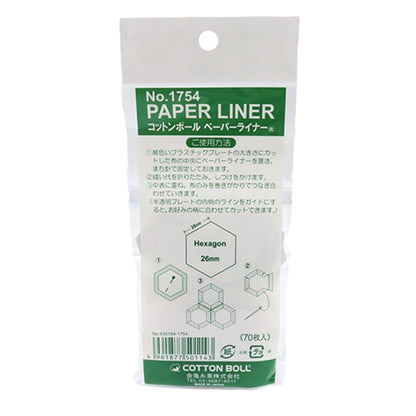 patchworkSupplies "Liner en papier hexagone 26 mm 1754" Tortue doréefilEntreprise