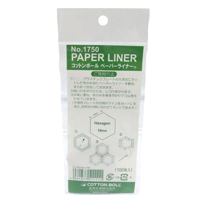patchworkSupplies "Liner en papier hexagone 10 mm 1750" Tortue doréefilEntreprise